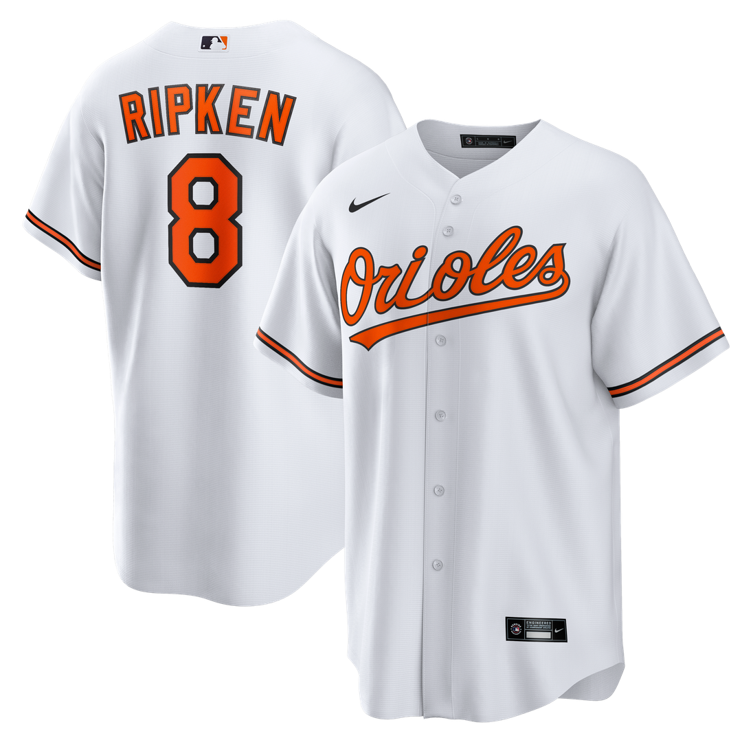 Cal Ripken Jr. Baltimore Orioles Nike Home Retired Player Replica Jersey - White | MLB Fan Gear
