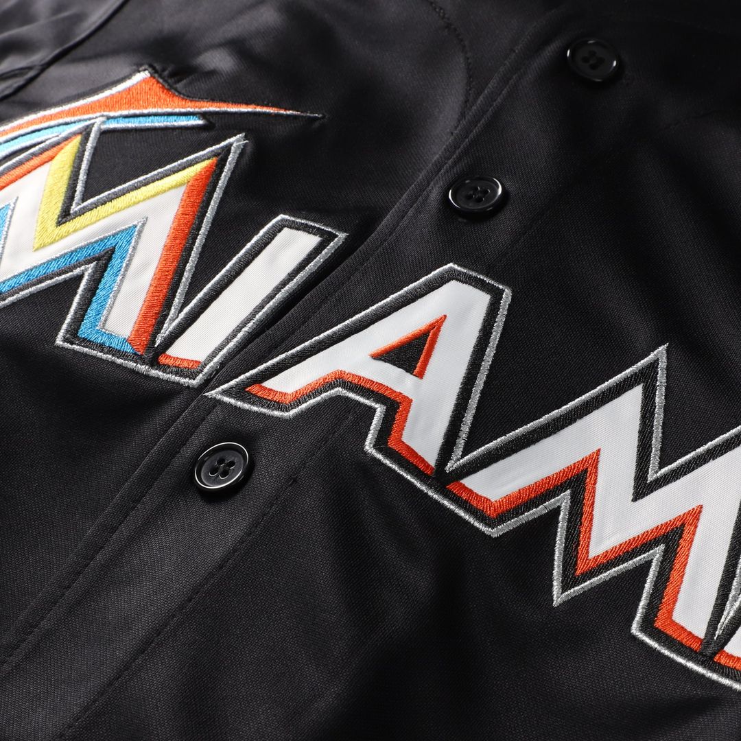 Jose Fernandez Miami Marlins Mitchell & Ness Authentic Batting Practice Jersey - Black | MLB Fan Gear