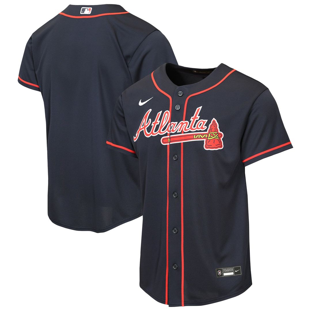 Atlanta Braves Nike Youth Road Replica Jersey - Gray | MLB Fan Gear