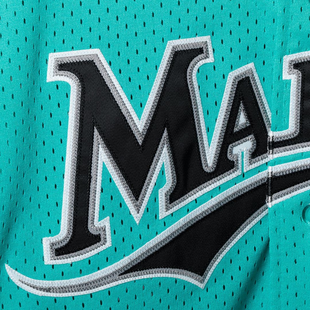 Andre Dawson Florida Marlins Mitchell & Ness Cooperstown Collection Mesh Batting Practice Button-Up Jersey - Teal | MLB Fan Gear