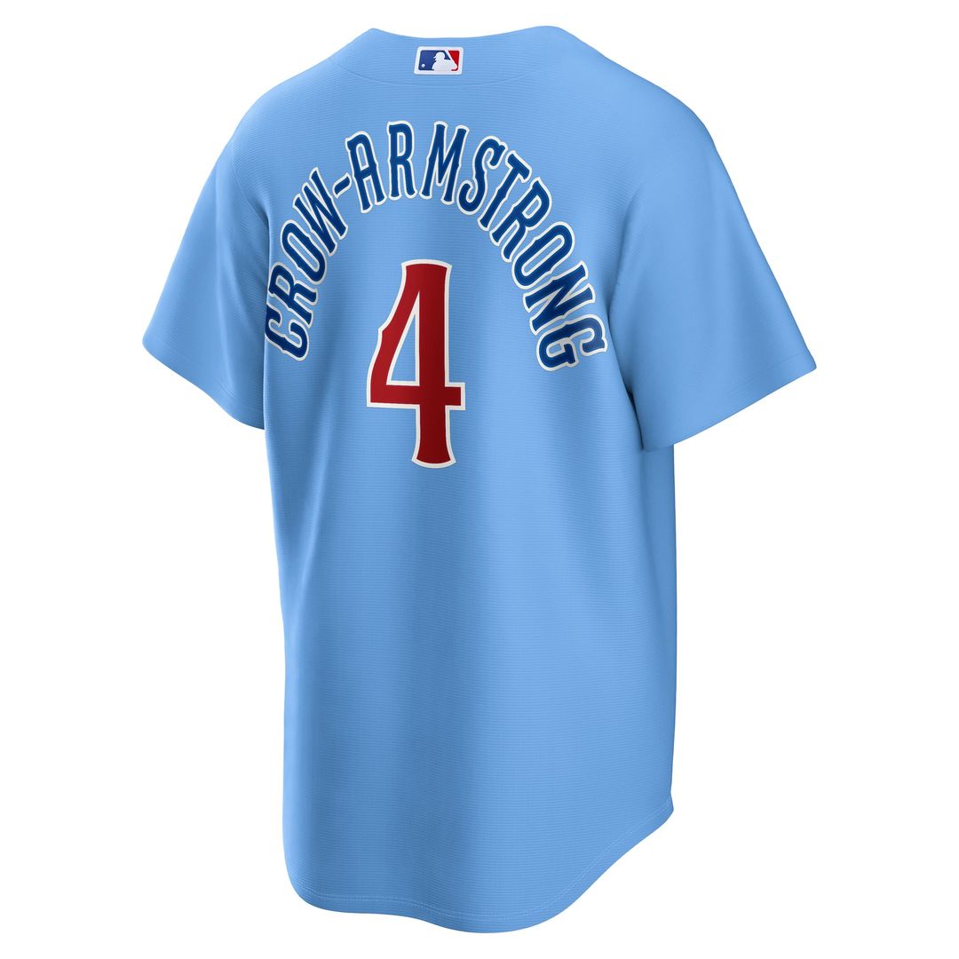 Pete Crow-Armstrong Chicago Cubs Nike Alternate Replica Jersey - Light Blue | MLB Fan Gear