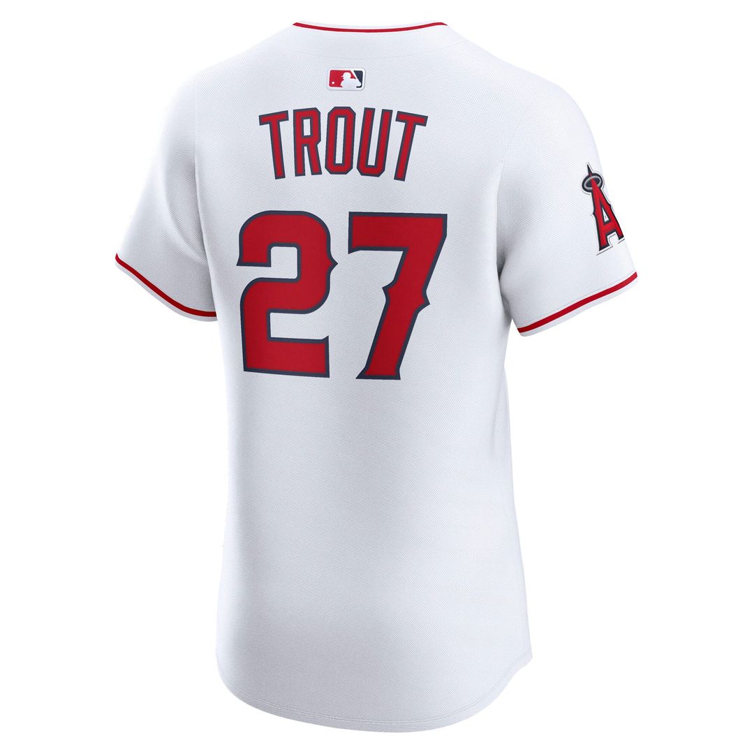 Mike Trout Los Angeles Angels Nike Home ElitePlayer Jersey - White | MLB Fan Gear