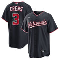 Dylan Crews Washington Nationals Nike Alternate Replica Jersey - Navy | MLB Fan Gear