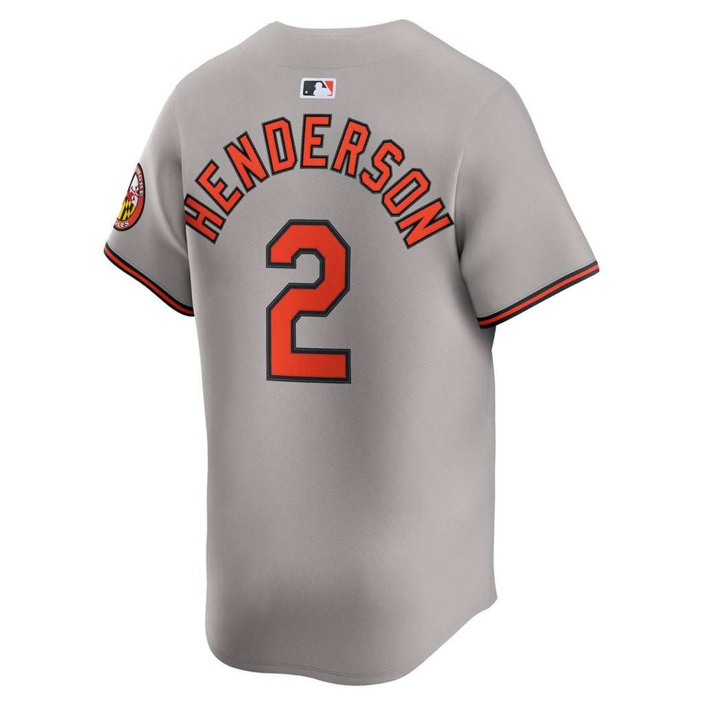 Gunnar Henderson Baltimore Orioles Nike Road Limited Player Jersey - Gray | MLB Fan Gear