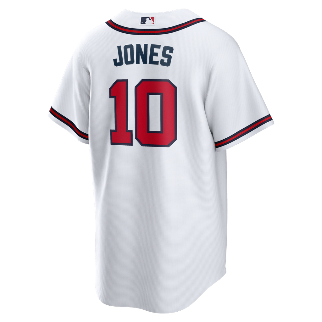 Chipper Jones Atlanta Braves Nike Home Retired Player Replica Jersey - White | MLB Fan Gear