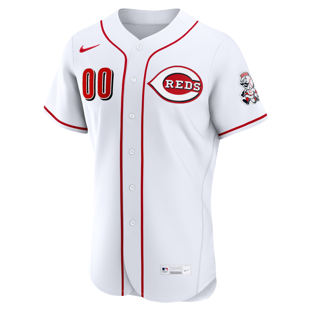 Cincinnati Reds Nike Home Authentic Custom Jersey - White | MLB Fan Gear