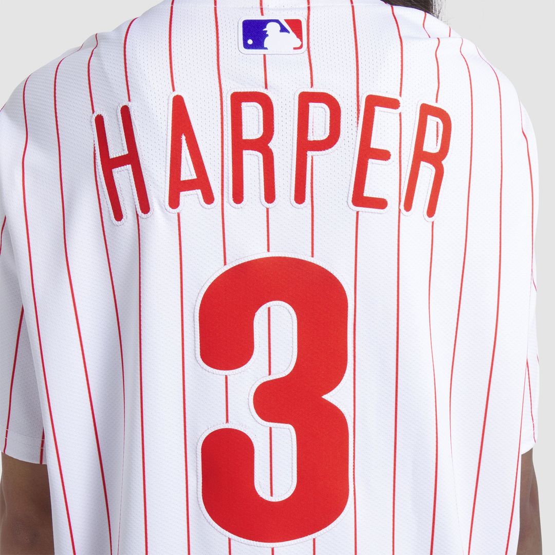 Bryce Harper Philadelphia Phillies Nike Home Elite Jersey - White | MLB Fan Gear