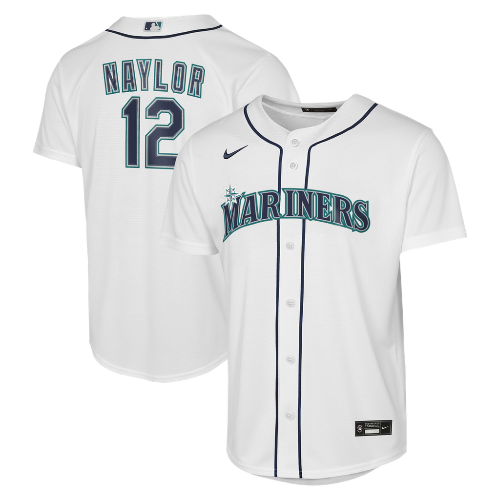 Josh Naylor Seattle Mariners Nike Youth Home Baseline Jersey - White | MLB Fan Gear