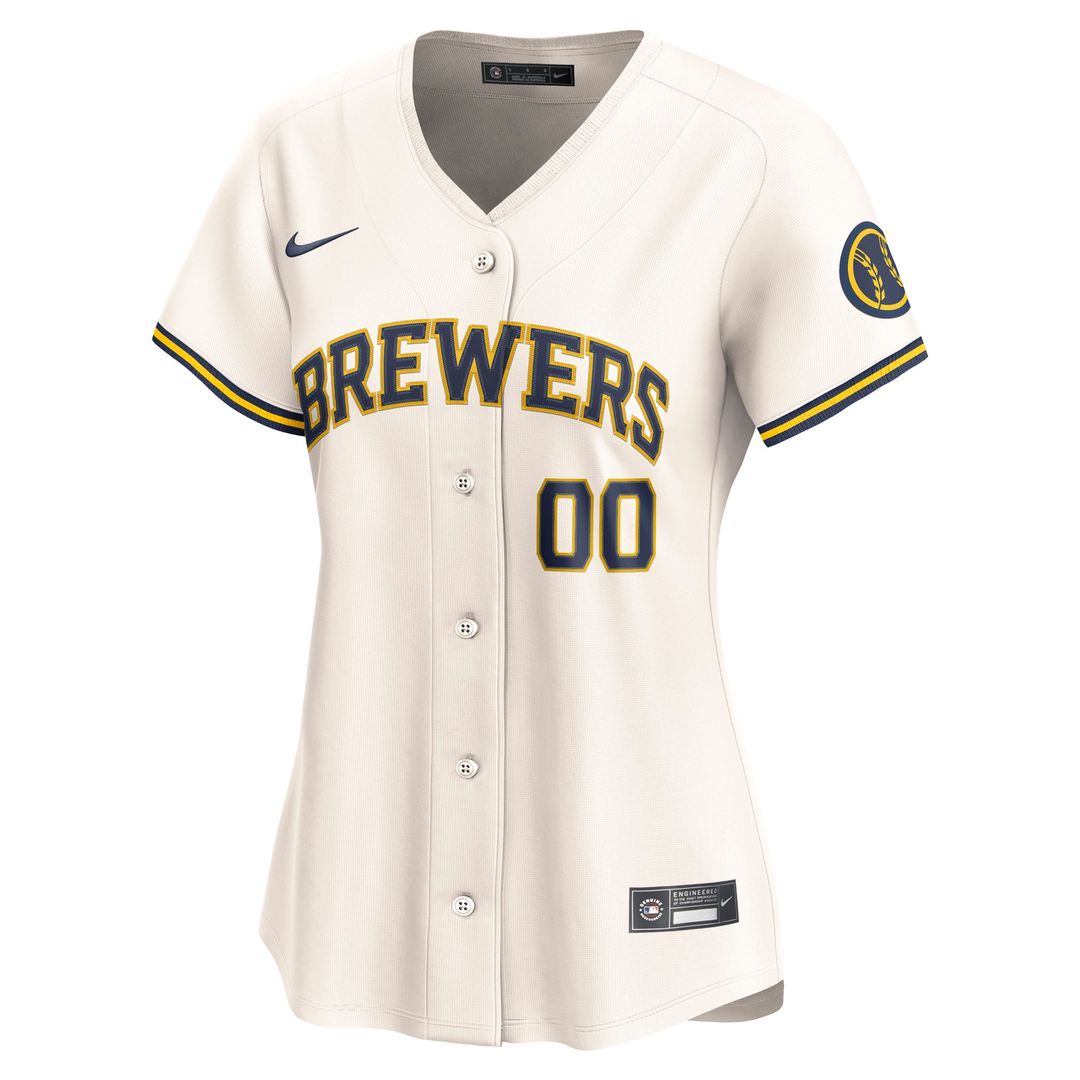 Milwaukee Brewers Nike Women's Home Limited Custom Jersey - Cream | MLB Fan Gear