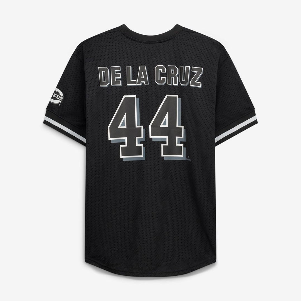Elly De La Cruz Cincinnati Reds Fanatics Big & Tall Heavyweight Mesh Jersey - Black/ White | MLB Fan Gear