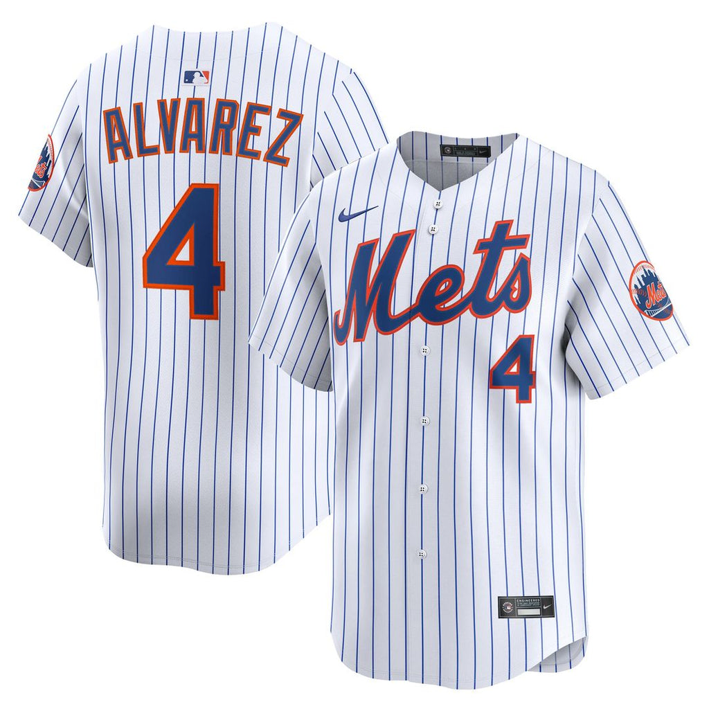 Francisco Alvarez New York Mets Nike Home Limited Player Jersey - White | MLB Fan Gear