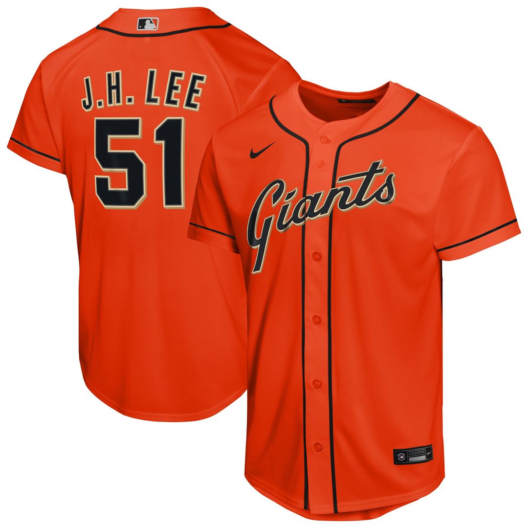 Jung Hoo Lee San Francisco Giants Nike Youth Alternate 2 Replica Jersey - Black | MLB Fan Gear