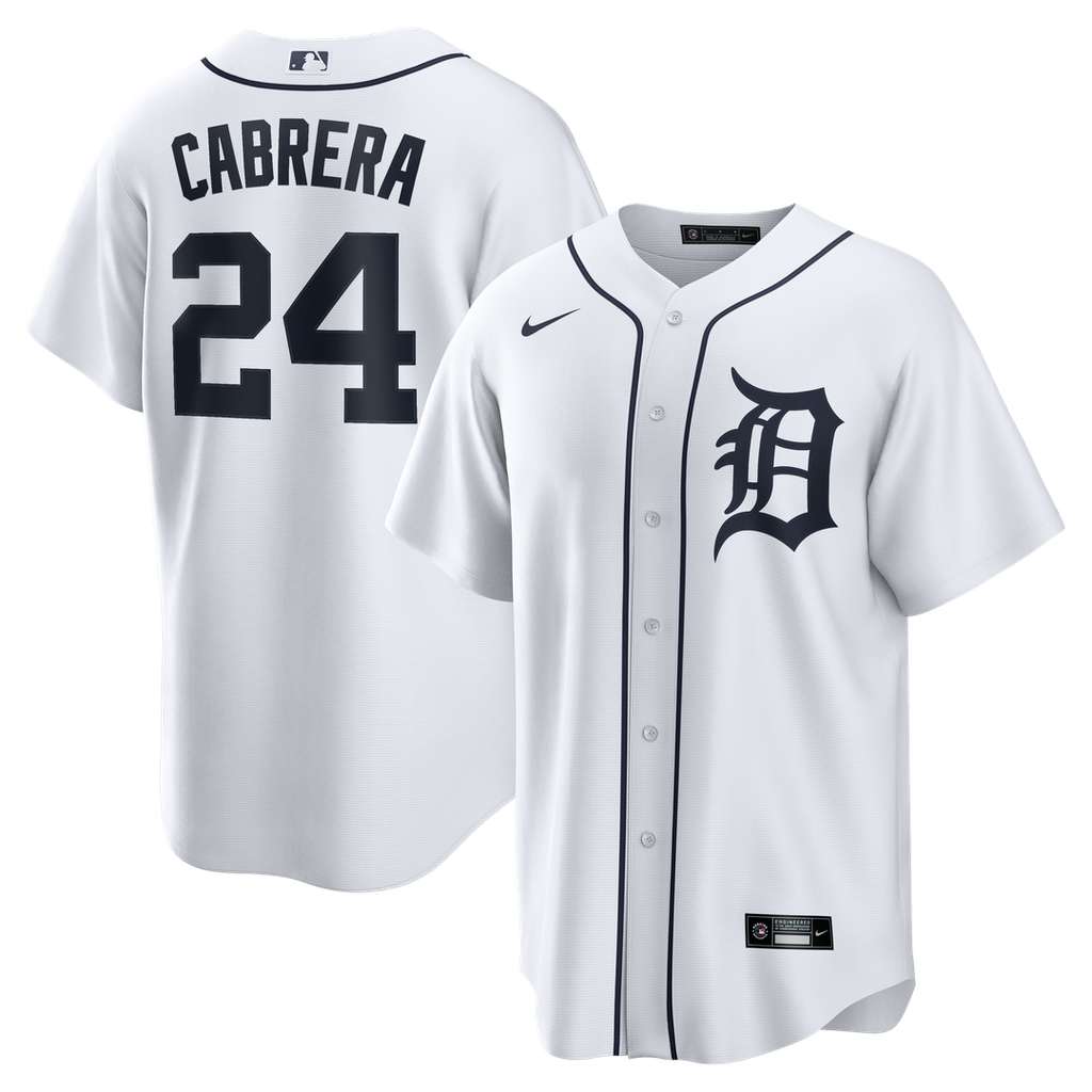 Miguel Cabrera Detroit Tigers Nike Home Retired Player Replica Jersey - White | MLB Fan Gear
