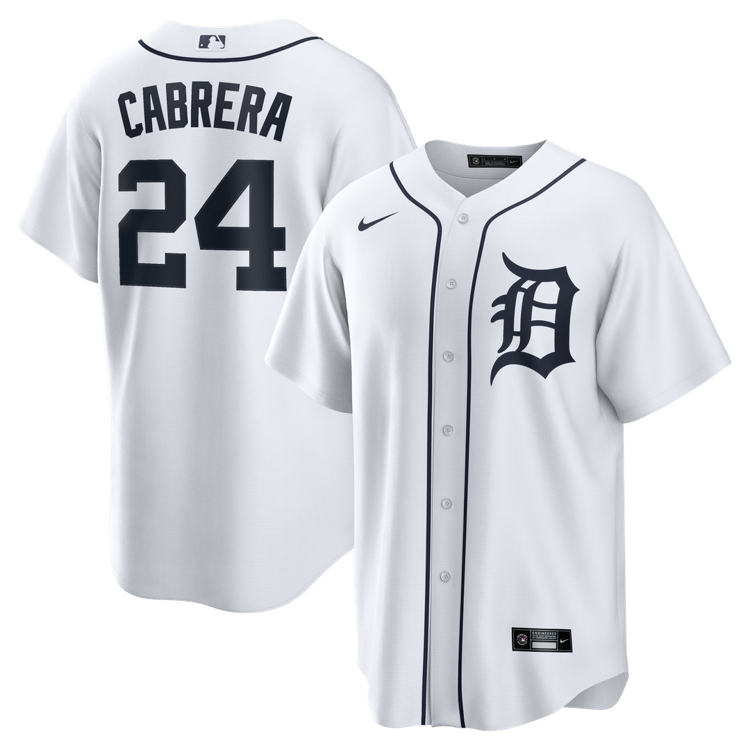 Miguel Cabrera Detroit Tigers Nike Home Retired Player Replica Jersey - White | MLB Fan Gear