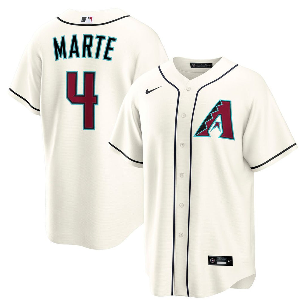 Ketel Marte Arizona Diamondbacks Nike Home Replica Jersey - Cream | MLB Fan Gear
