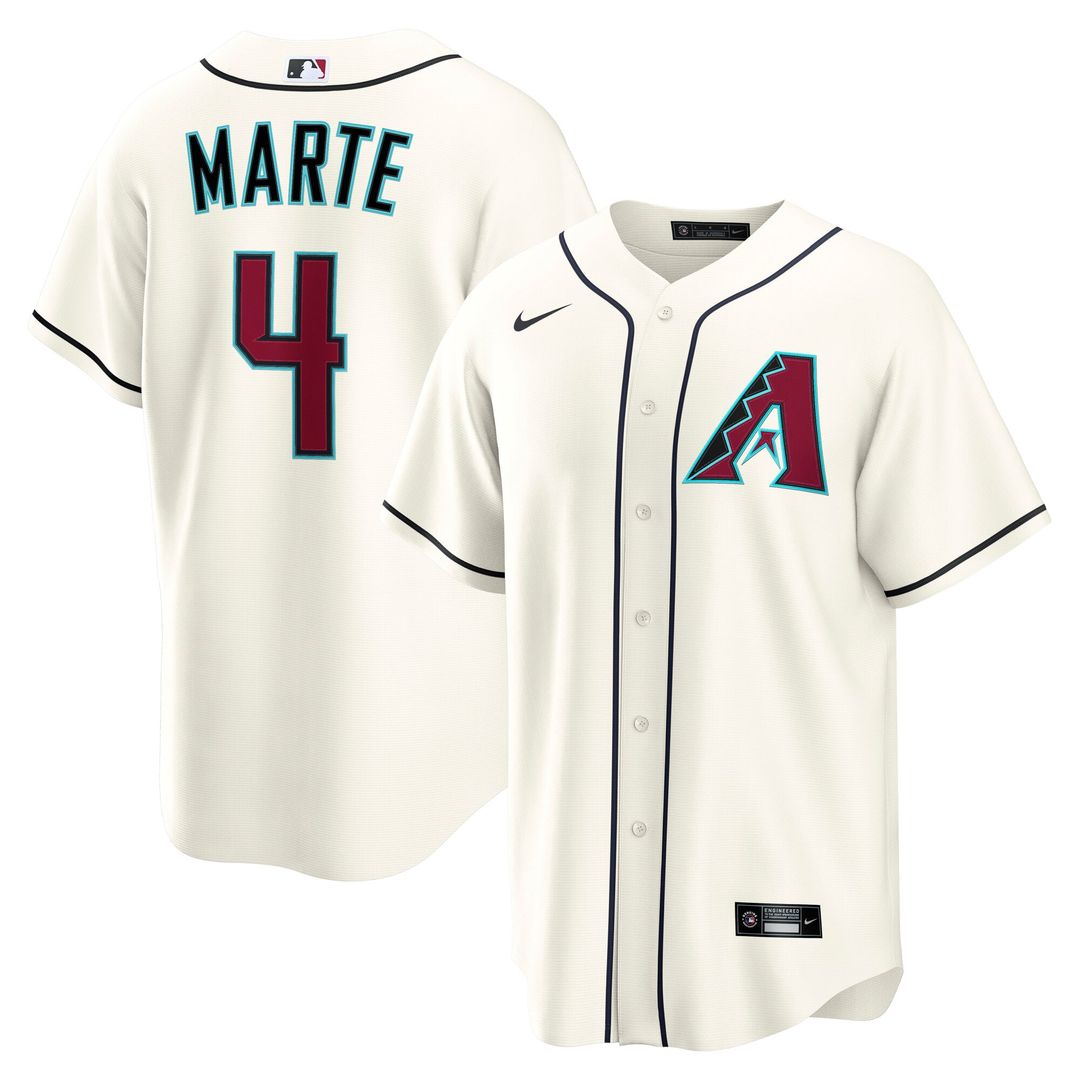 Ketel Marte Arizona Diamondbacks Nike Home Replica Jersey - Cream | MLB Fan Gear