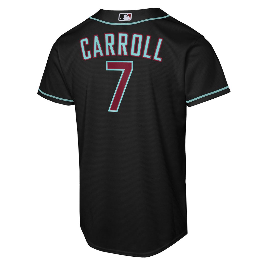 Corbin Carroll Arizona Diamondbacks Nike Youth Alternate Replica Jersey - Black | MLB Fan Gear