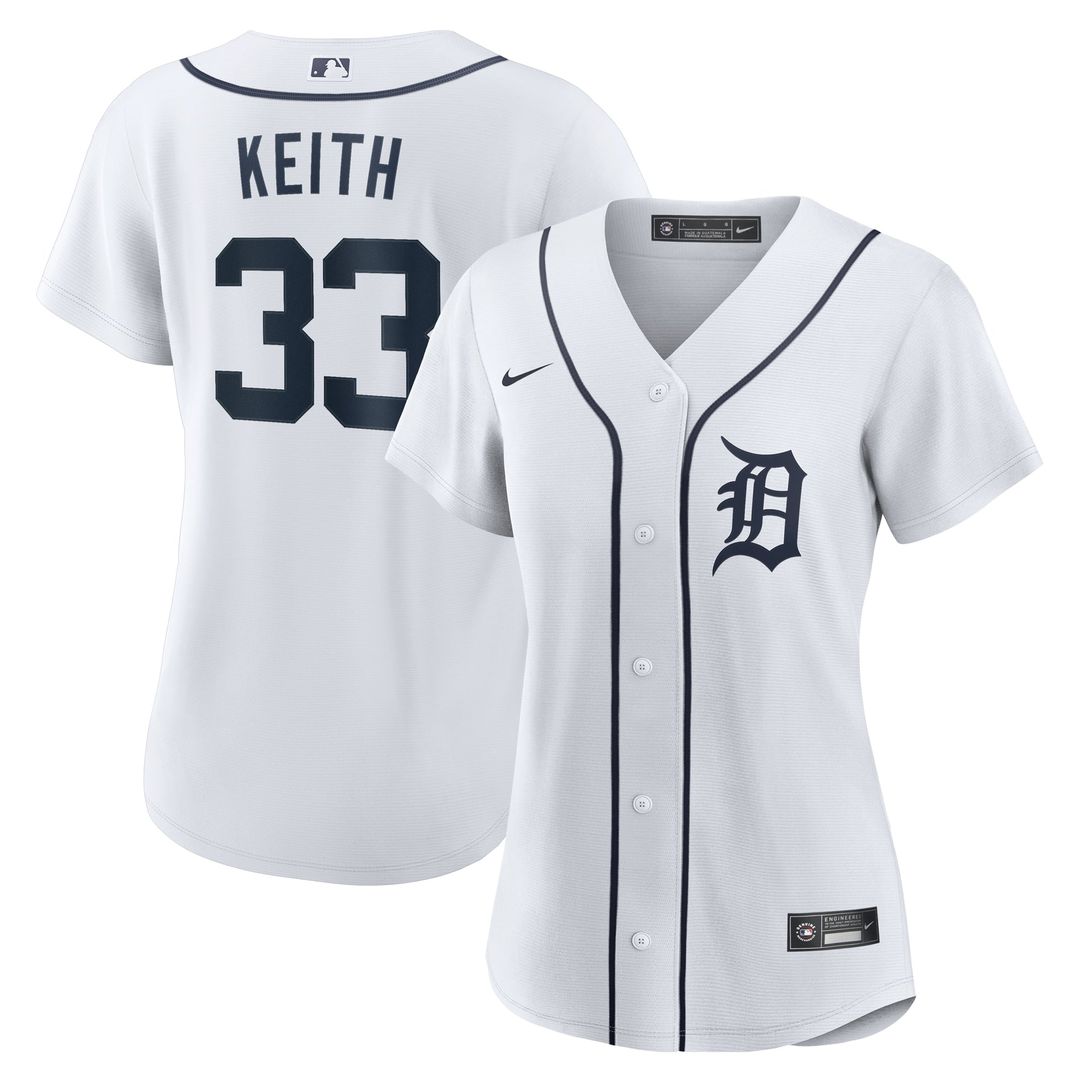 Colt Keith Detroit Tigers Nike Women's Home Replica Jersey - White | MLB Fan Gear
