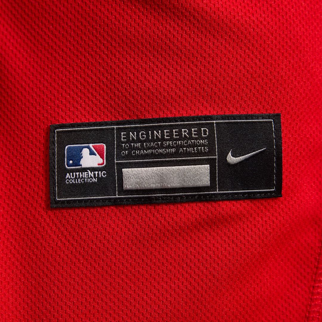 Cincinnati Reds Nike Alternate Authentic Team Logo Jersey - Scarlet | MLB Fan Gear
