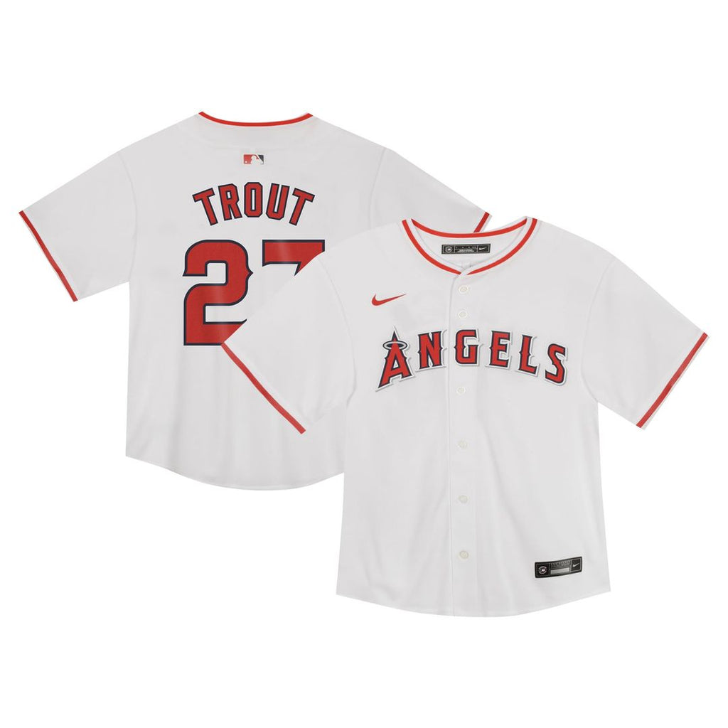 Mike Trout Los Angeles Angels Nike Toddler Game Jersey - White | MLB Fan Gear