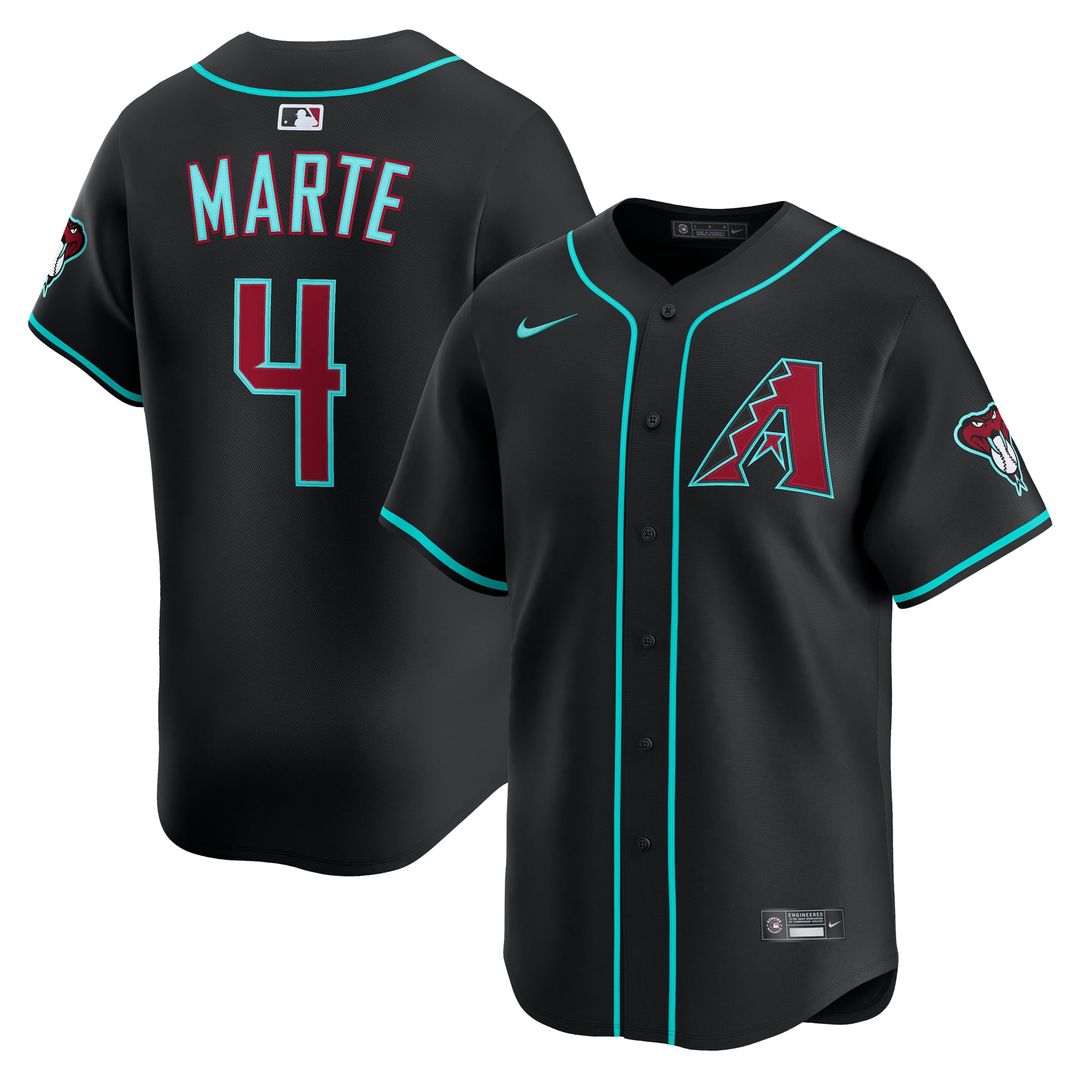 Ketel Marte Arizona Diamondbacks Nike Alternate Limited Jersey - Black | MLB Fan Gear