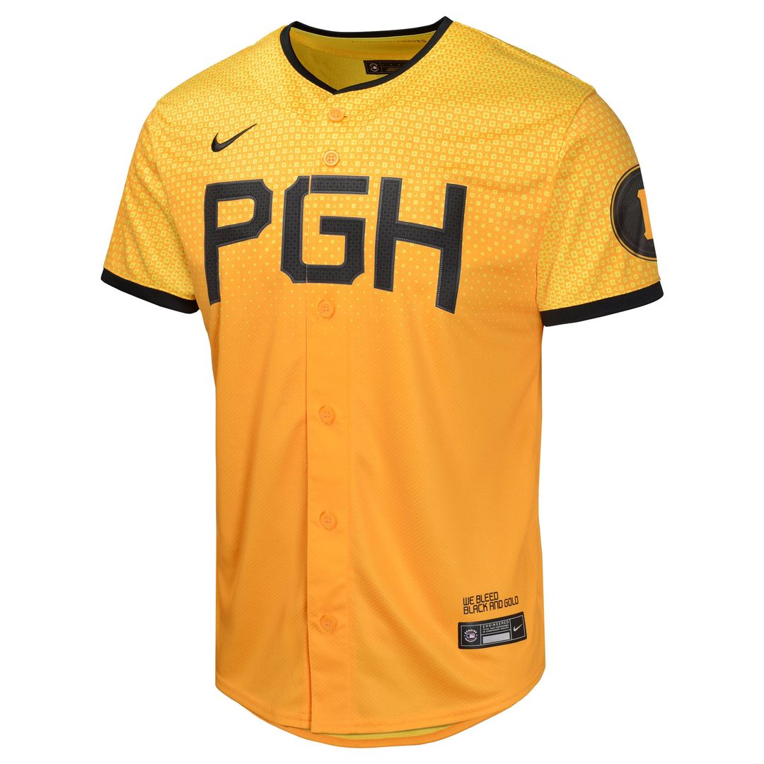 Pittsburgh Pirates Nike Youth City Connect Limited Jersey - Gold | MLB Fan Gear