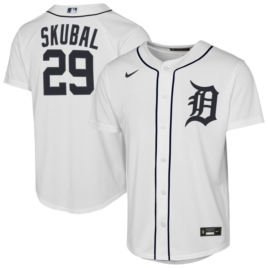 Tarik Skubal Detroit Tigers Nike Youth Home Replica Player Jersey - White | MLB Fan Gear
