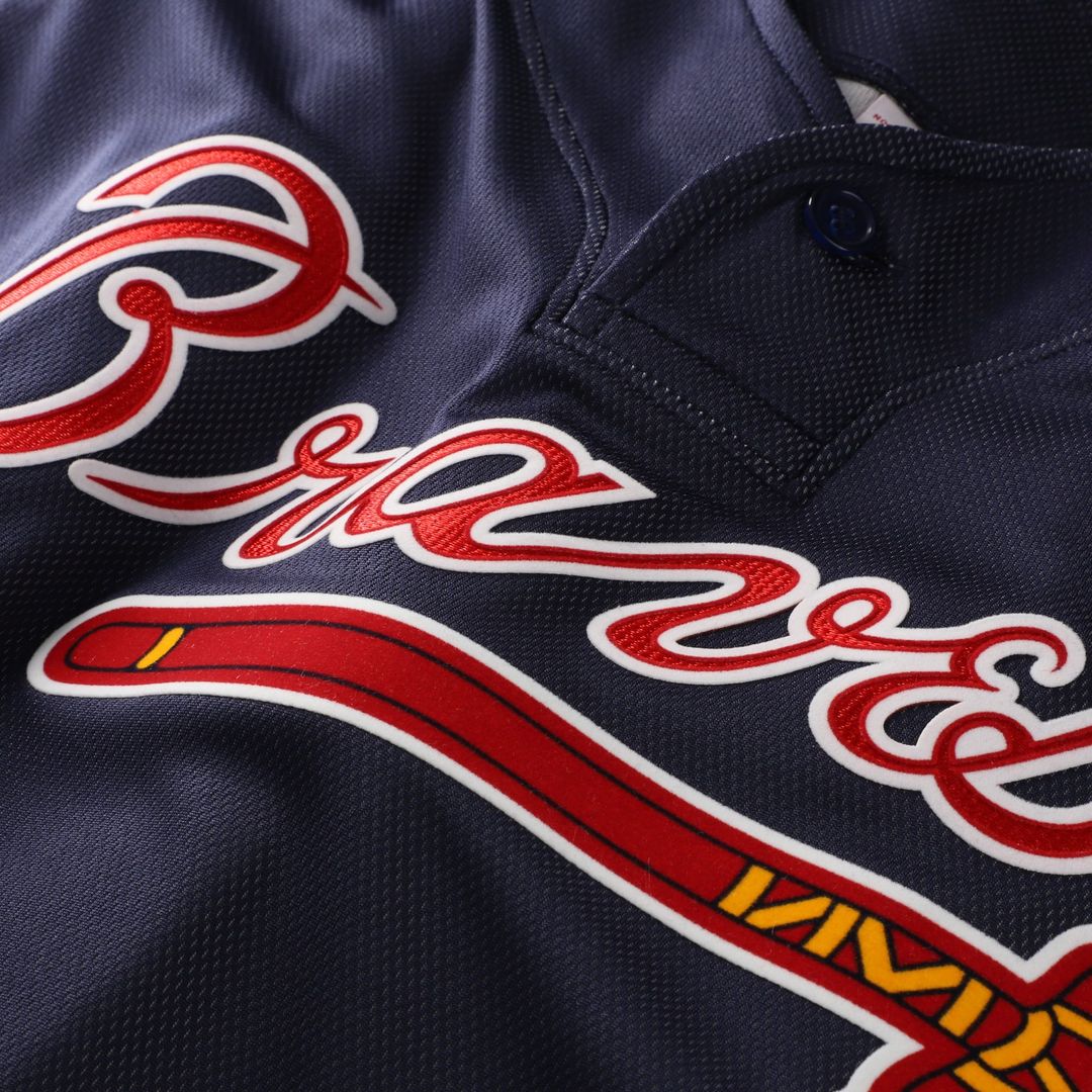 Chipper Jones Atlanta Braves Mitchell & Ness Authentic Batting Practice Jersey - Navy | MLB Fan Gear