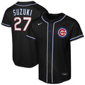 Seiya Suzuki Chicago Cubs Nike Youth Fashion Replica Player Jersey - Black | MLB Fan Gear