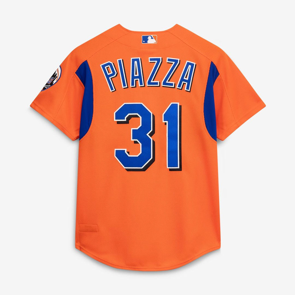 Mike Piazza New York Mets Mitchell & Ness Cooperstown Collection Mesh Batting Practice Button-Up Jersey - Royal | MLB Fan Gear