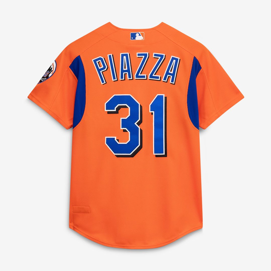 Mike Piazza New York Mets Mitchell & Ness Cooperstown Collection Mesh Batting Practice Button-Up Jersey - Royal | MLB Fan Gear