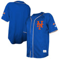 New York Mets Stitches Team Color Full-Button Fashion Jersey - Royal | MLB Fan Gear