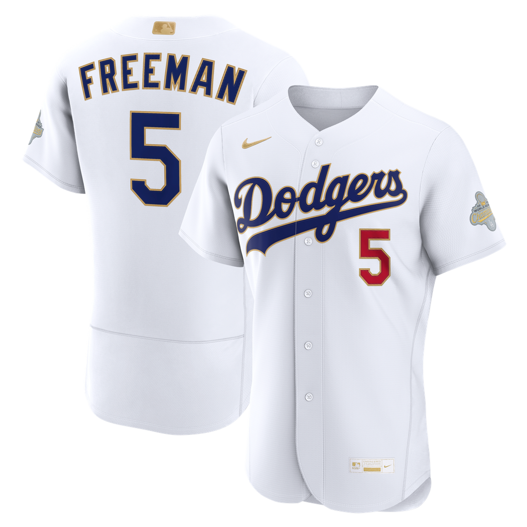 Freddie Freeman Los Angeles Dodgers Nike 2026 Gold Collection Authentic Jersey - White | MLB Fan Gear