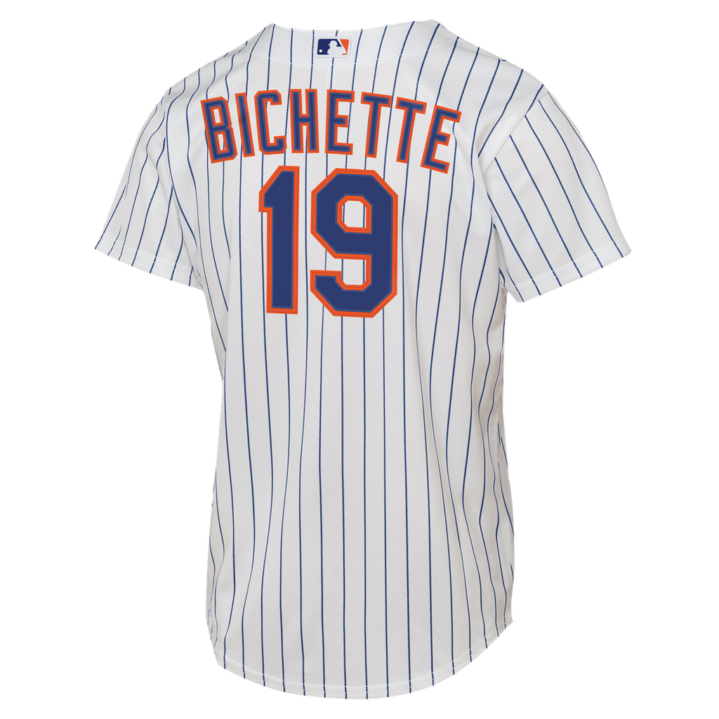 Bo Bichette New York Mets Nike Youth Home Baseline Jersey - White | MLB Fan Gear