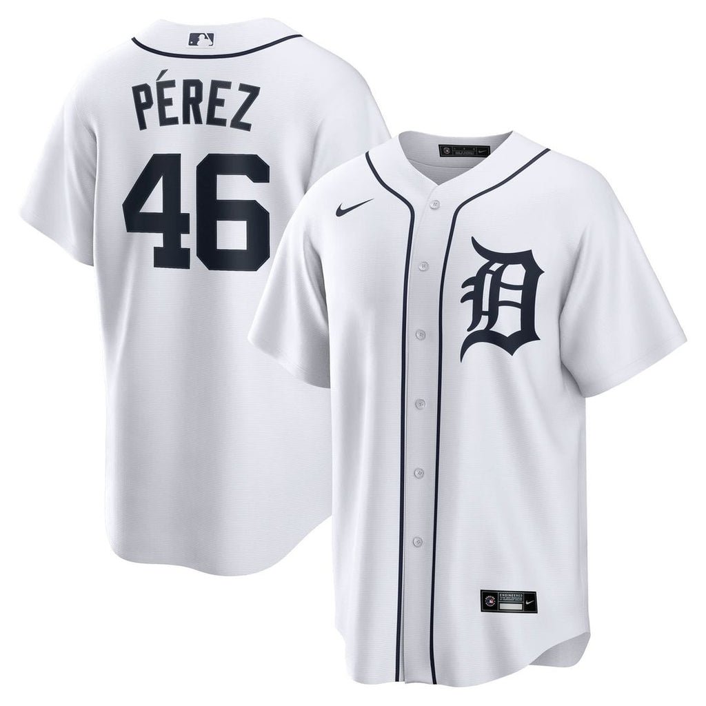 Wenceel Pérez Detroit Tigers Nike Home Replica Jersey - White | MLB Fan Gear