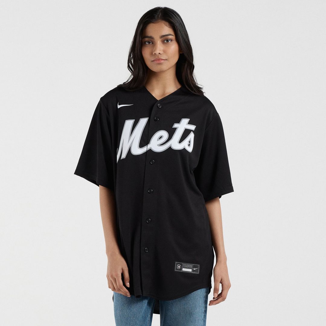 Francisco Lindor New York Mets Nike Replica Player Jersey - Black | MLB Fan Gear