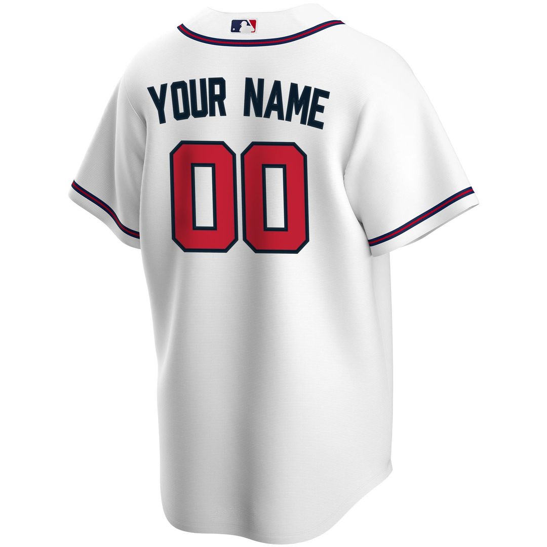 Atlanta Braves Nike Home Replica Custom Jersey - White | MLB Fan Gear