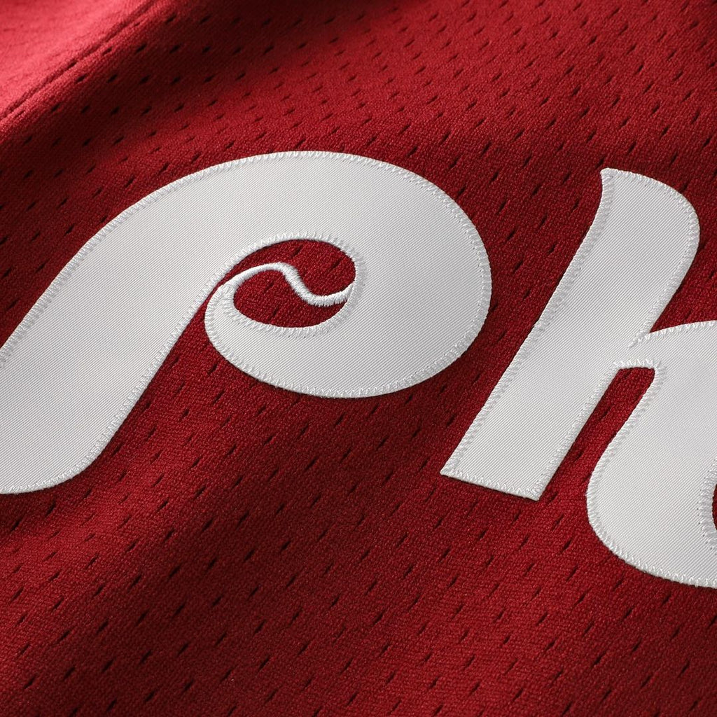 Lenny Dykstra Philadelphia Phillies Mitchell & Ness Authentic Batting Practice Jersey - Scarlet | MLB Fan Gear
