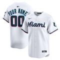 Miami Marlins Nike Home Limited Custom Jersey - White | MLB Fan Gear