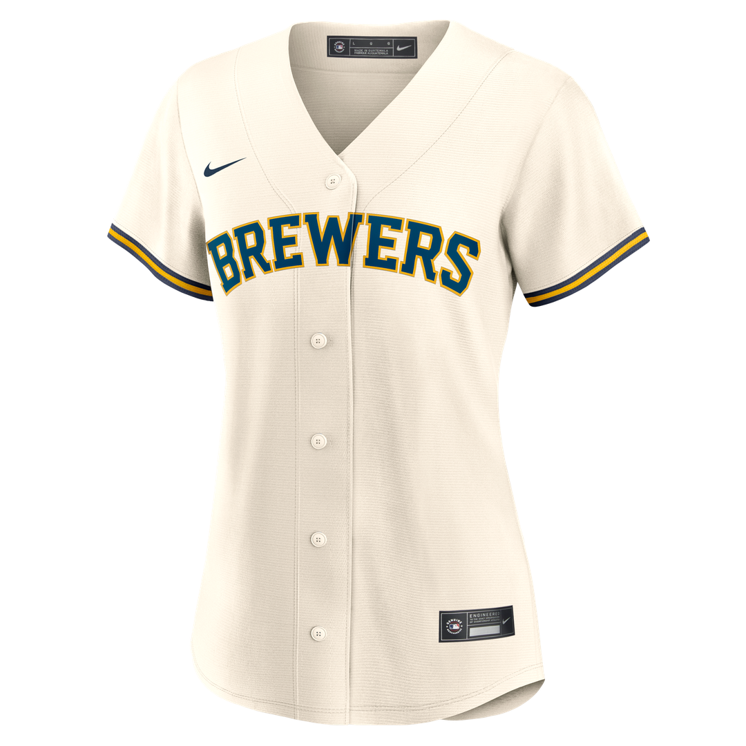 Sal Frelick Milwaukee Brewers Nike Women's Home Replica Jersey - Cream | MLB Fan Gear