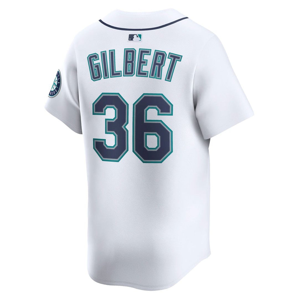 Logan Gilbert Seattle Mariners Nike Home Limited Player Jersey - White | MLB Fan Gear