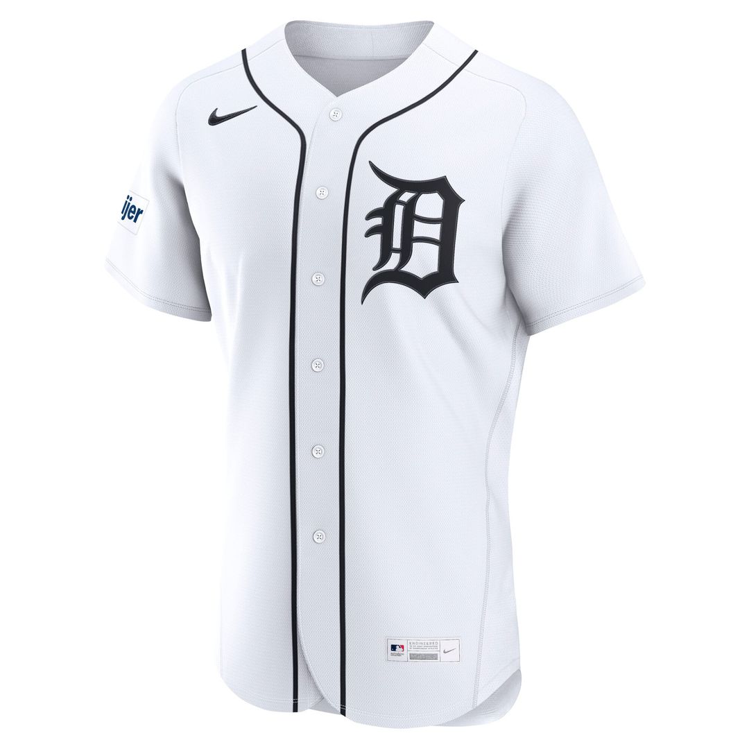 Detroit Tigers Nike Home Authentic Jersey - White | MLB Fan Gear