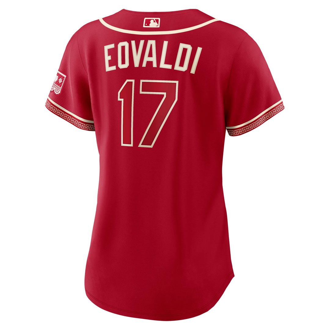 Nathan Eovaldi Texas Rangers Nike Women's 2026 City Connect Stadium Jersey - Red | MLB Fan Gear