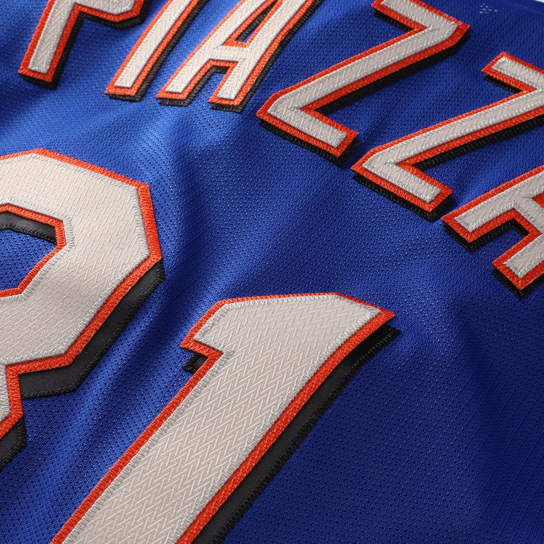 Mike Piazza New York Mets Mitchell & Ness Cooperstown Collection Mesh Batting Practice Button-Up Jersey - Royal | MLB Fan Gear