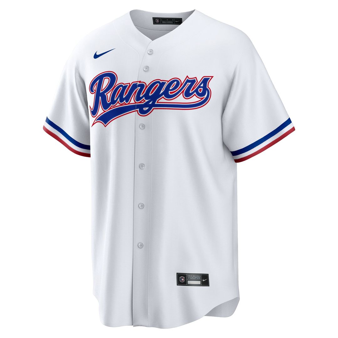 Wyatt Langford Texas Rangers Nike Home Replica Jersey - White | MLB Fan Gear