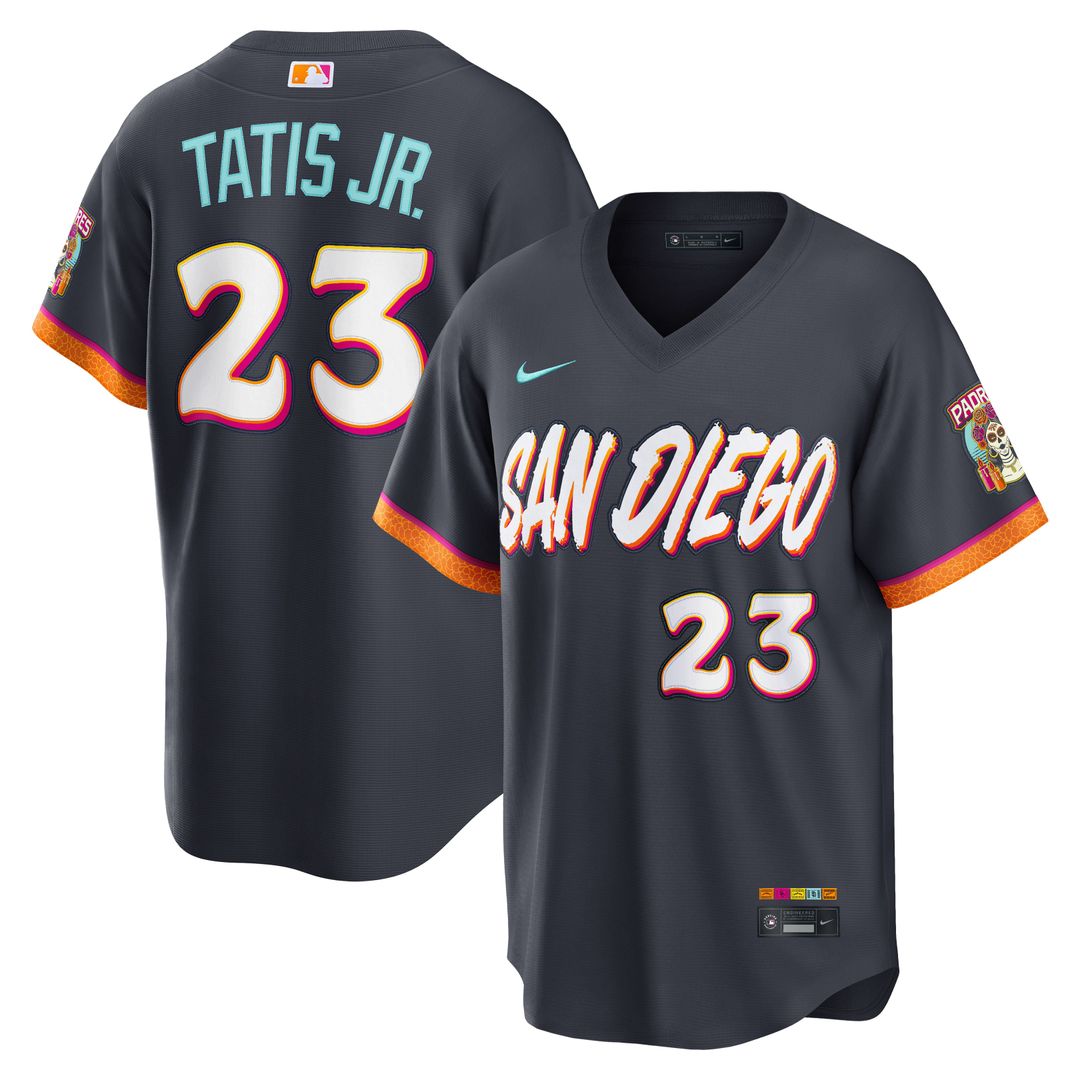 Fernando Tatis Jr. San Diego Padres Nike 2026 City Connect Stadium Jersey - Obsidian | MLB Fan Gear