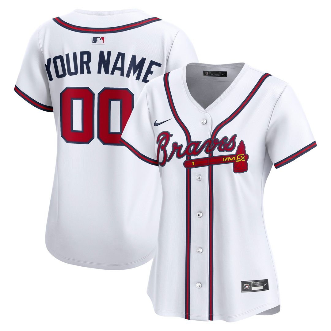 Atlanta Braves Nike Women's Home Limited Custom Jersey - White | MLB Fan Gear