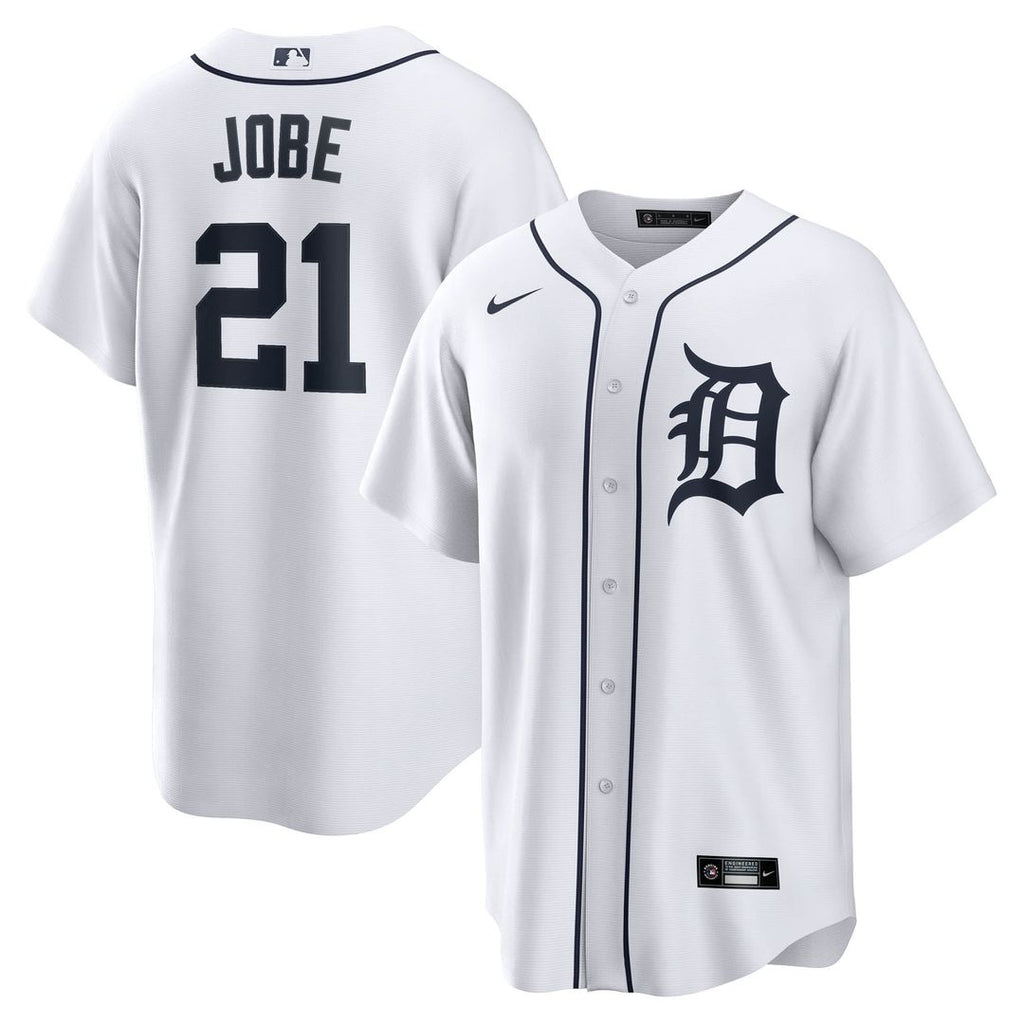 Jackson Jobe Detroit Tigers Nike Home Replica Jersey - White | MLB Fan Gear