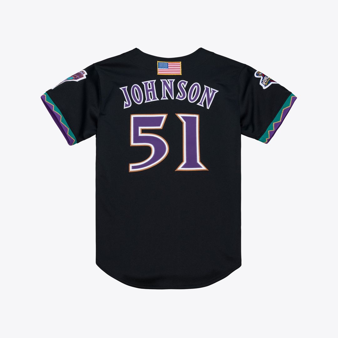 Randy Johnson Arizona Diamondbacks Mitchell & Ness 2000 Throwback Authentic Jersey - Purple | MLB Fan Gear