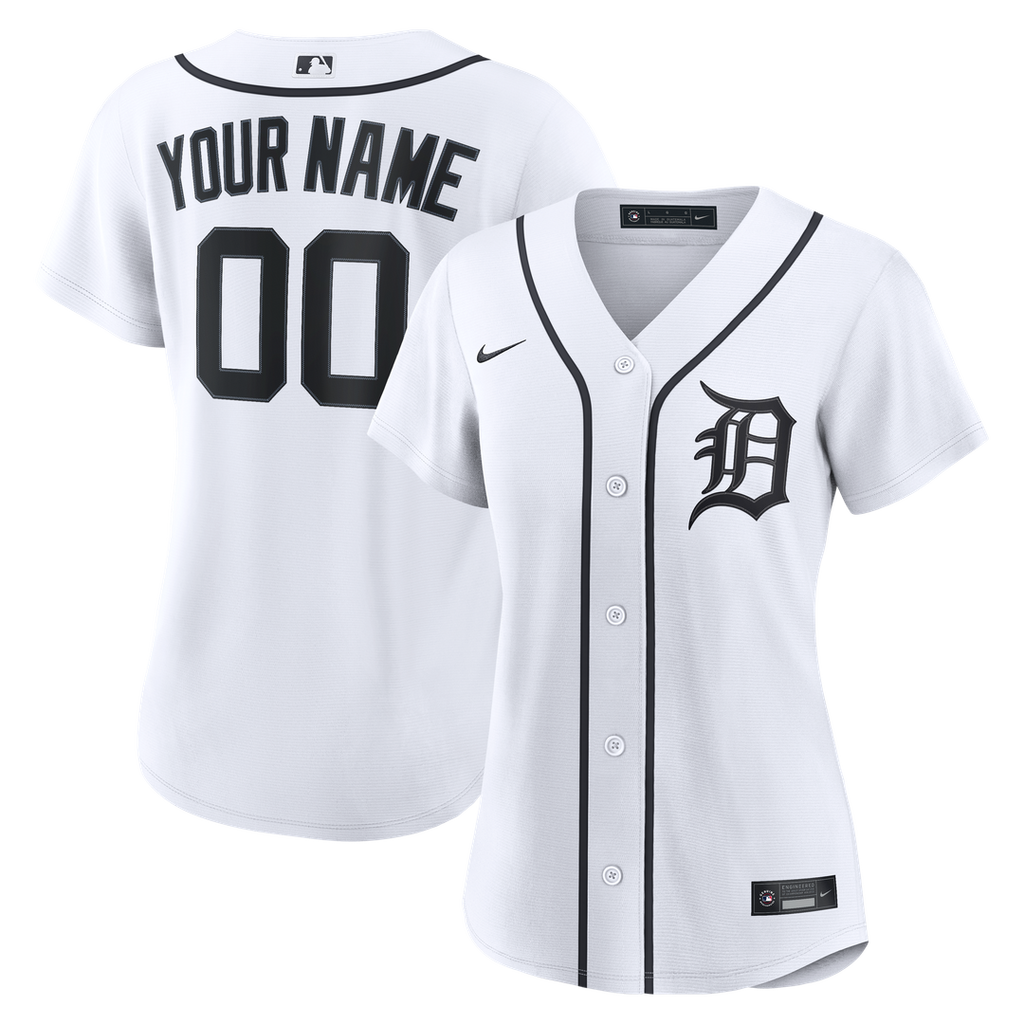 Detroit Tigers Nike Women's Home Replica Custom Jersey - White | MLB Fan Gear